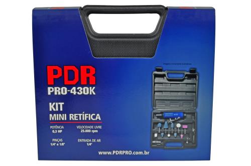 CHIARELI - Mini Retifica Pneumatica PDR Pro-430 Pinça 1/4 Potencia 0,3Hp  25,000